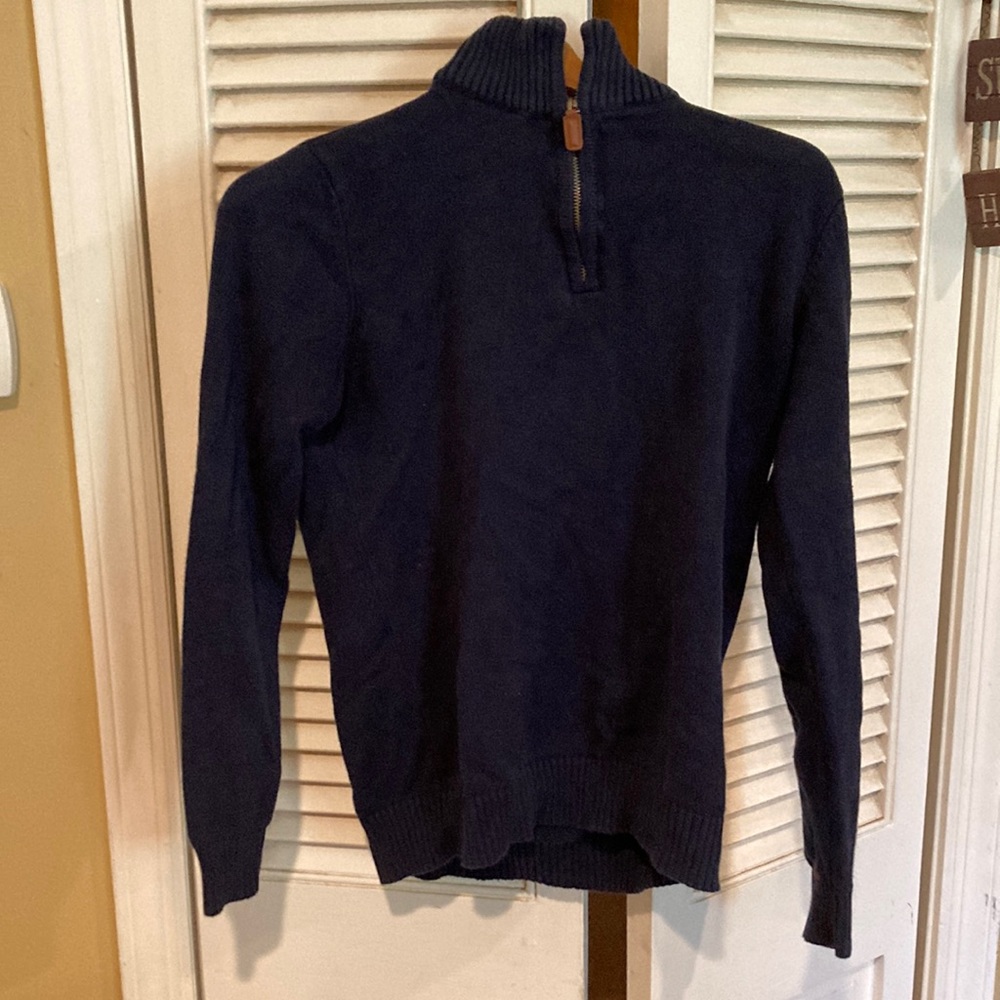 Mens Hope and henry blue half zip pullover sweater size small - Picture 1 of 3